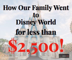 Have you always wanted to take a Walt Disney World vacation but thought you couldn't afford it? Here is how our family of four went to Disney World for less than $2,500!